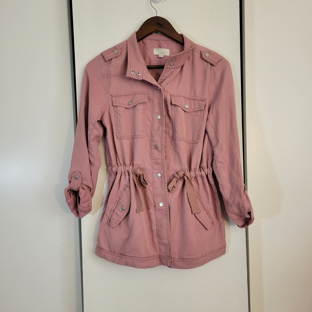 LOFT Dusty Pink Utility Jacket